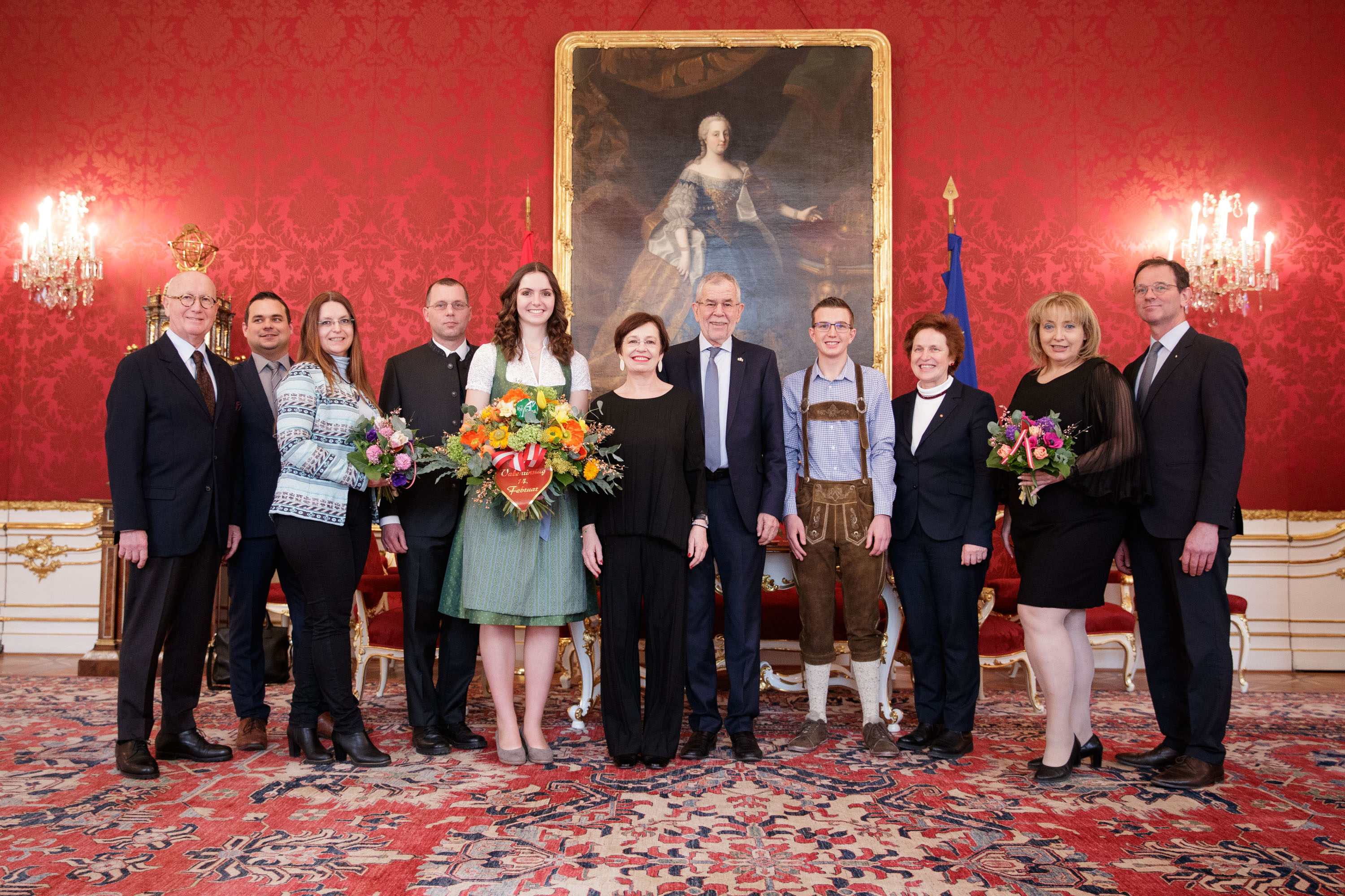 Valentinstour 2020:  Blumengrüße für die Spitzen aus Politik und Wirtschaft