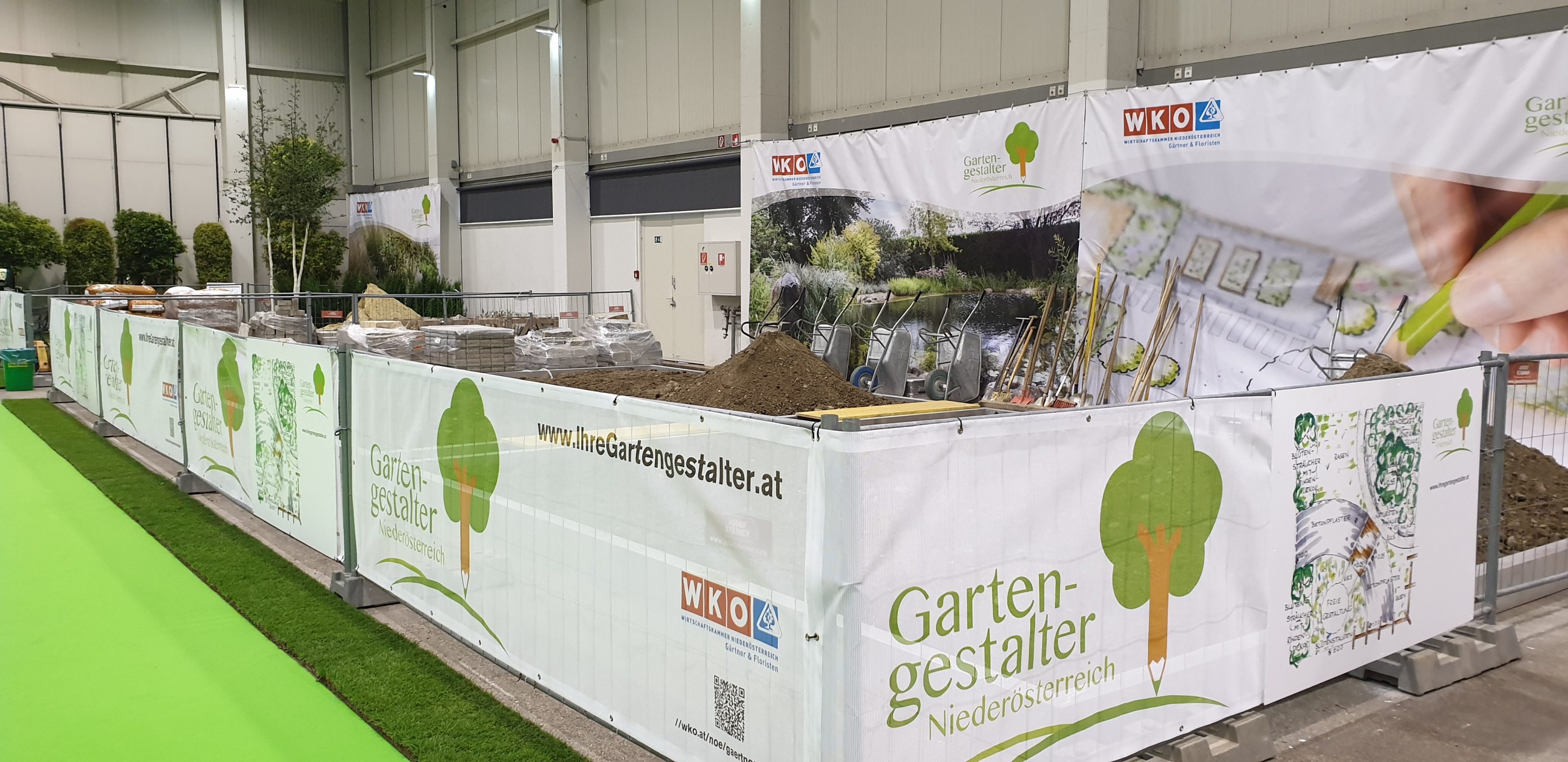 Gartenbaumesse Tulln 2020:  Grünes Handwerk hautnah erleben mit den niederösterreichischen Gartengestalter Teams